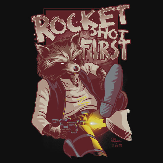 Rocket Racoon shot first